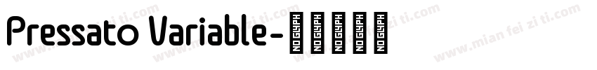 Pressato Variable字体转换